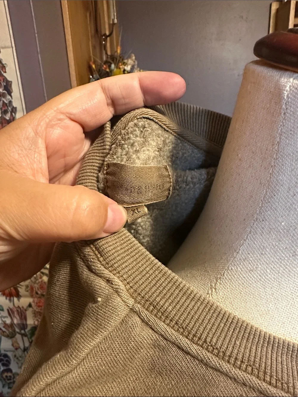 Thread & Supply Taupe 'GAME DAY' Crewneck Sweatshirt